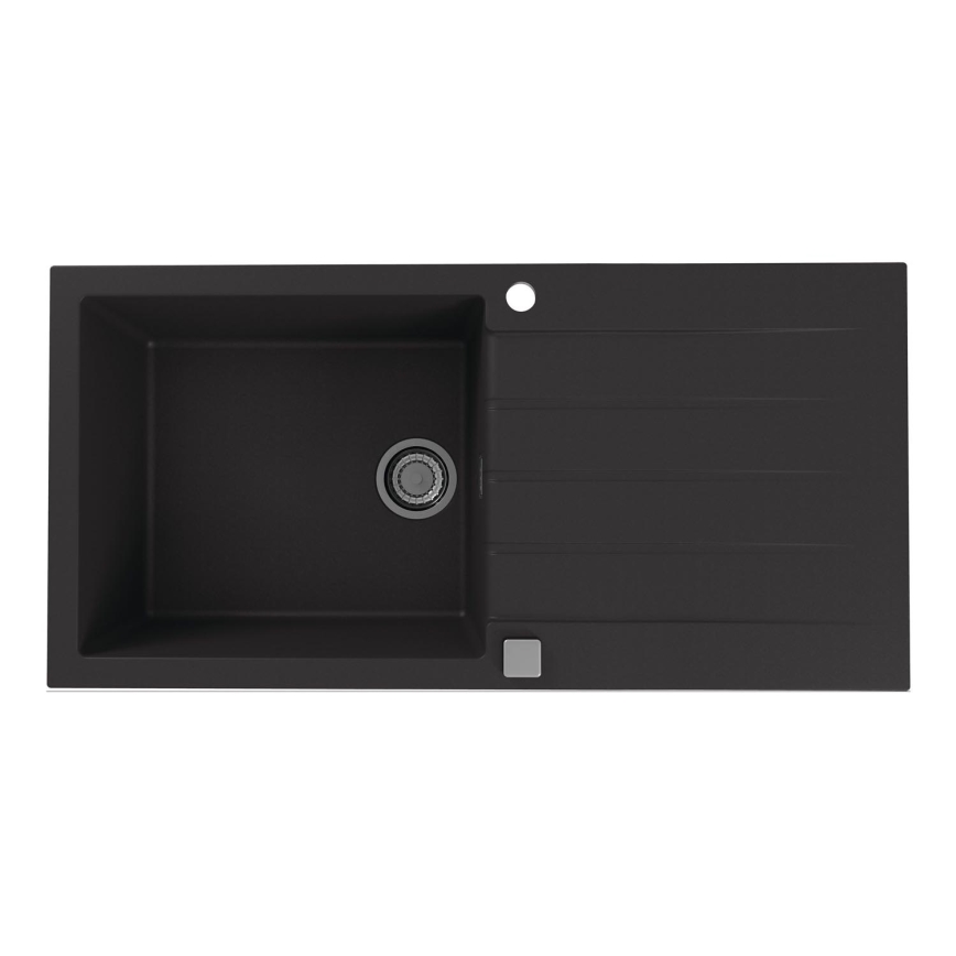 ALVEUS 1140598 - Lava-loiça de cozinha CADIT 100x50 cm granito/preto