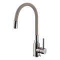 ALVEUS 1144429 - Torneira de cozinha com braço flexível MINTAS 34 cm, aço inoxidável/bege