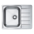 ALVEUS 1144603 - Cuba de cozinha LINE 61,5x50 cm inox/satinado, sem acionamento excêntrico
