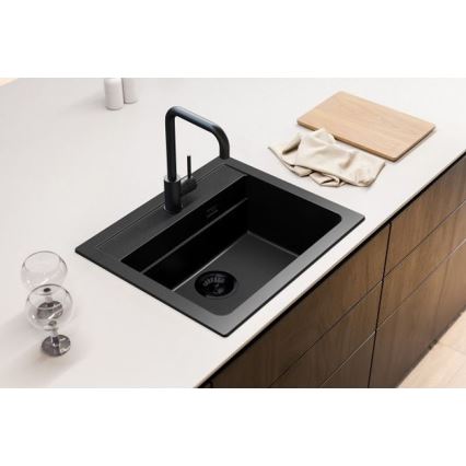 ALVEUS 1148162 - Lava-loiça de cozinha ATROX 59x50 cm granito/preto