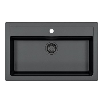 ALVEUS 1148163 - Lava-loiça de cozinha ATROX 79x50 cm granito/preto