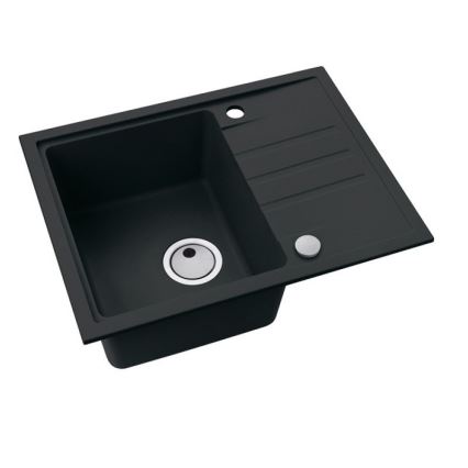 ALVEUS 1149080 - Lava-loiça de cozinha INTERMEZZO 62x48 cm granito/preto