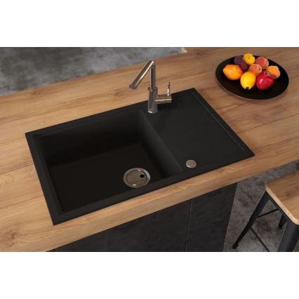 ALVEUS 1149117 - Lava-loiça de cozinha INTERMEZZO 78x48 cm granito/preto