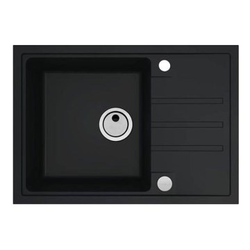 ALVEUS 1149126 - Lava-loiça de cozinha INTERMEZZO 68x48 cm granito/preto