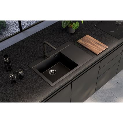 ALVEUS 1149304 - Lavatório de cozinha PURE 79x51,5 cm granito/preto
