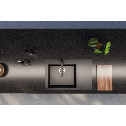 ALVEUS 1149304 - Lavatório de cozinha PURE 79x51,5 cm granito/preto