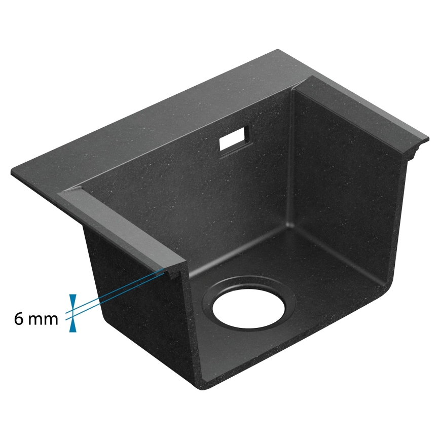 ALVEUS 1149503 - Cuba de cozinha PURE 79x51,5 cm granito/preto