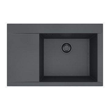 ALVEUS 1149504 - Tina de cozinha PURE 79x51,5 cm compósito de granito/preto