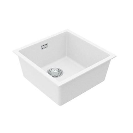 ALVEUS 1150044 - Lavatório de cozinha OMNI 45x45 cm granito/branco