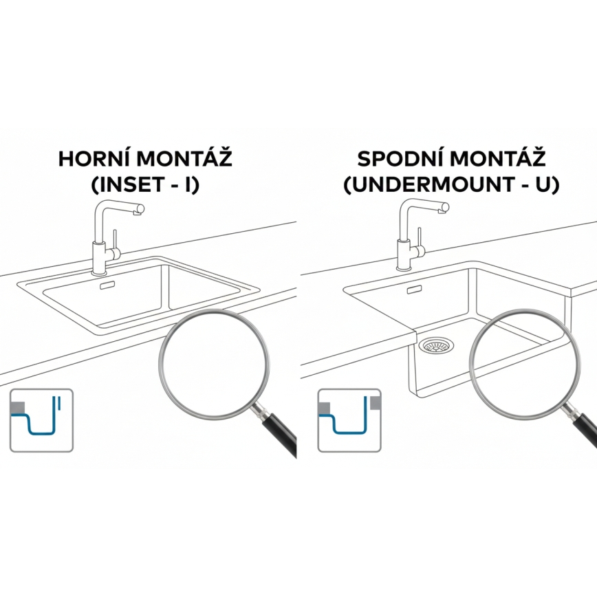 ALVEUS 1150057 - Cuba de cozinha OMNI 55x45 cm granito/preto