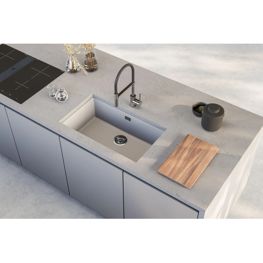 ALVEUS 1150058 - Lava-louças OMNI 75x45 cm granito/branco