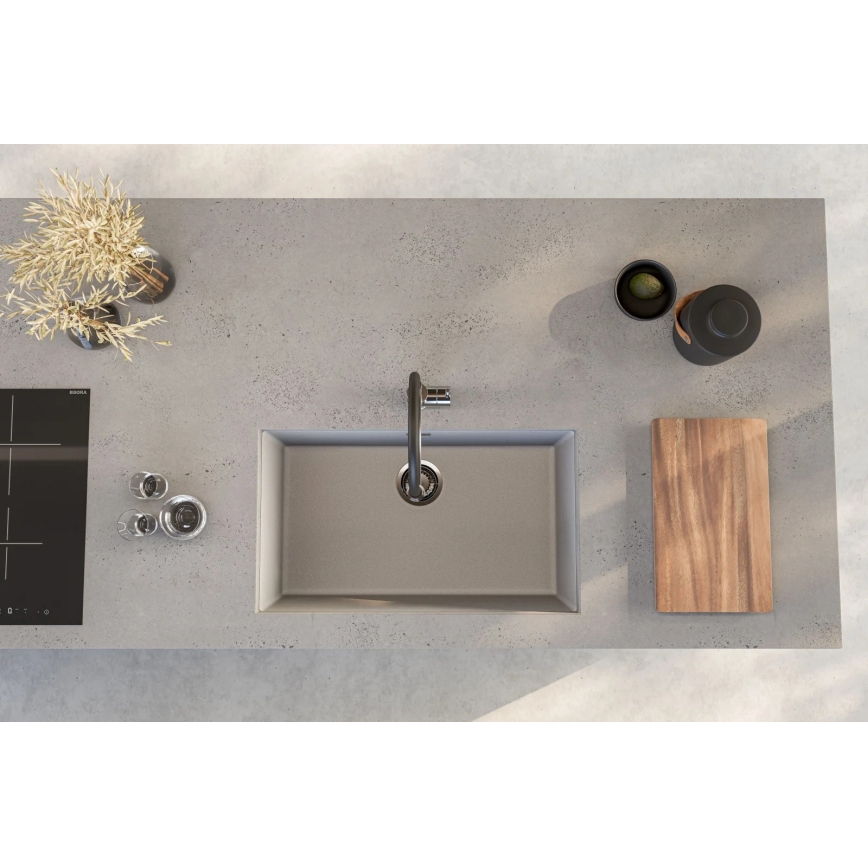 ALVEUS 1150058 - Lava-louças OMNI 75x45 cm granito/branco