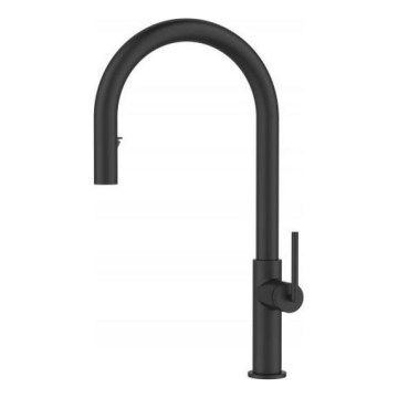 ALVEUS 1150895 - Torneira de lavatório com pulverizador extensível ORION 44,2 cm preto