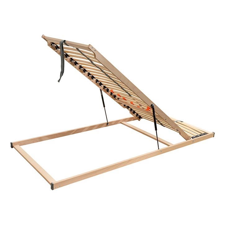 Ambiamo - Estrado de ripas flexível com inclinação por pistão a partir das bases LOEN 200x90 cm