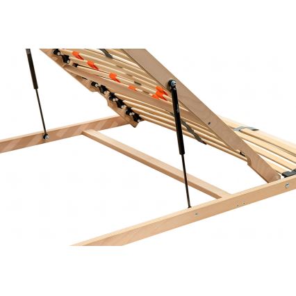 Ambiamo - Estrado de ripas flexível com inclinação por pistão a partir das bases LOEN 200x90 cm