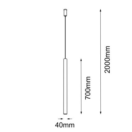 Amplex - Candelabro suspenso 1xGU10-MR11/15W/230V branco/latão