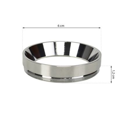 Anel suplementar RING cromado brilhante para luz MICA