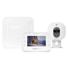 Angelcare - CONJUNTO monitor de respiração 16x16 cm + monitor vídeo de bebé USB