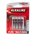 Ansmann 09630 LR03 AAA VERMELHO - pilha alcalina de 4pcs 1.5V