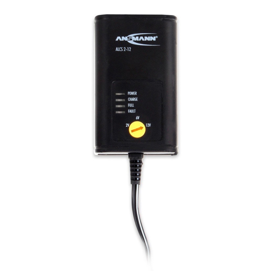 Ansmann 11496 - ALCS 2-12/0,4 - Carregador de pilhas 2-12V/1,2-40Ah