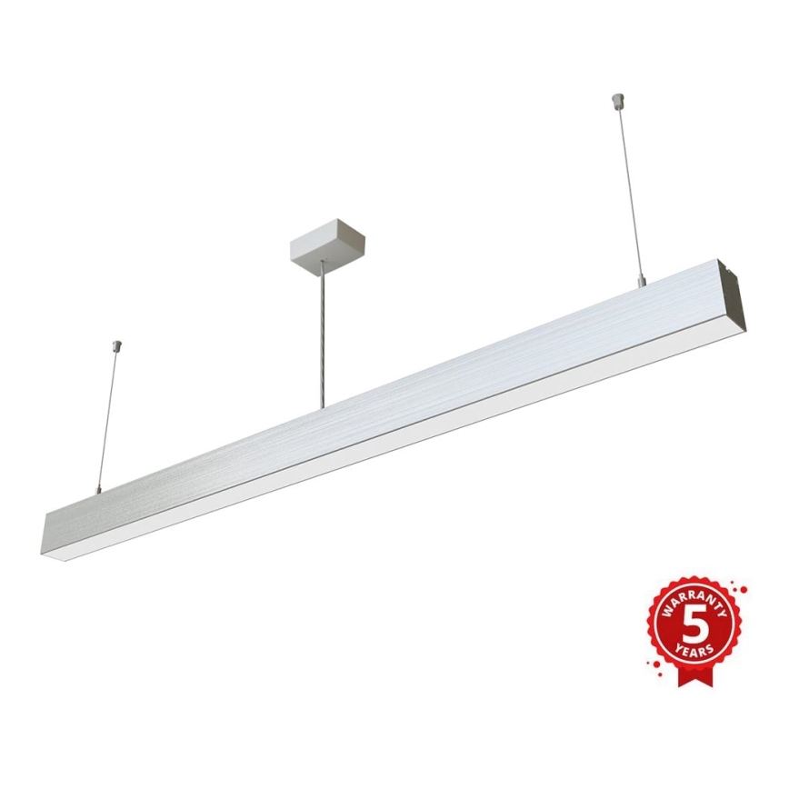 APLED - Candelabro suspenso LED LOOK LED/46W/230V 4000K 120 cm prateado