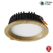 APLED - Foco de encastrar LED RONDO WOODLINE LED/6W/230V 3000K diâmetro 15 cm pinho madeira maciça