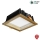 APLED - Foco de encastrar LED SQUARE WOODLINE LED/6W/230V 3000K 12x12 cm cinza madeira maciça