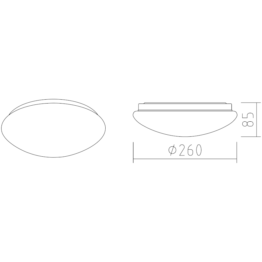 APLED - Iluminação de teto LED LENS P TRICOLOR LED/12W/230V IP41 2700 - 6500K 825lm