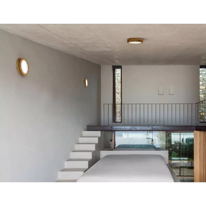 APLED - Iluminação de teto LED RONDO LED/24W/230V d. 30 cm madeira