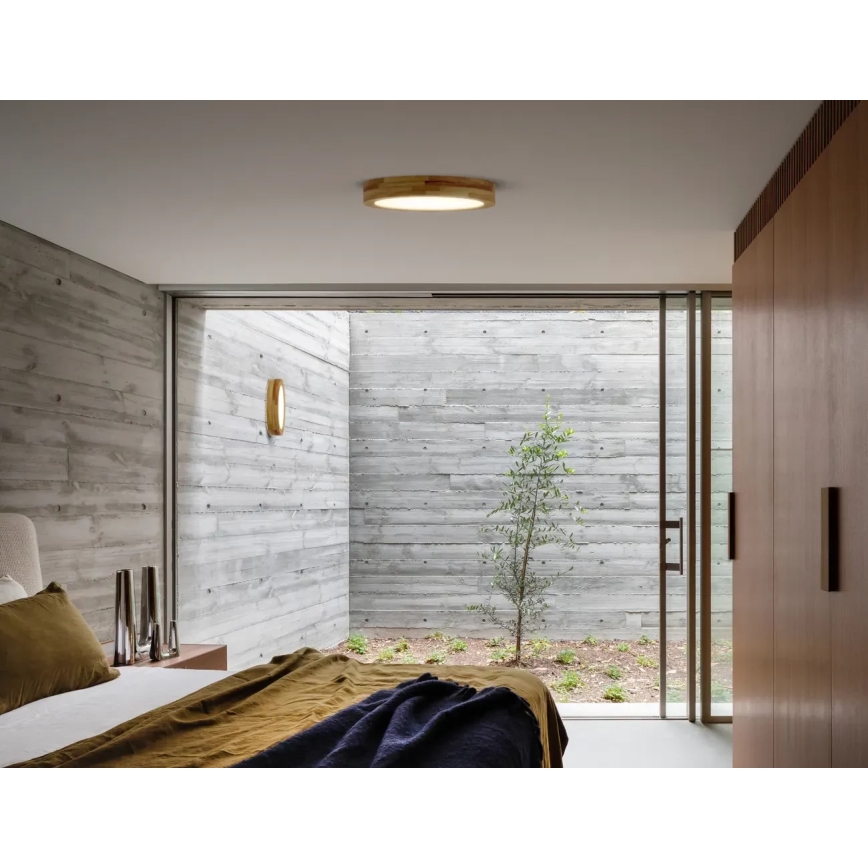 APLED - Iluminação de teto LED RONDO LED/36W/230V d. 40 cm carvalho