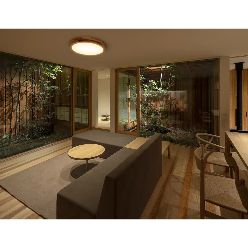 APLED - Iluminação de teto LED RONDO LED/48W/230V d. 50 cm carvalho