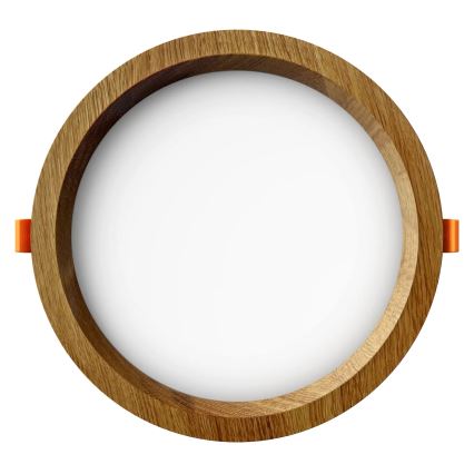 APLED - Foco de encastrar LED RONDO WOODLINE LED/12W/230V 3000K diâmetro 20 cm carvalho madeira maciça