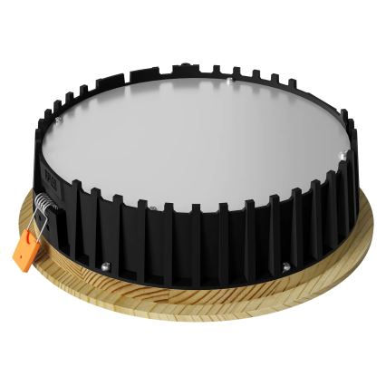APLED - Foco de encastrar LED RONDO WOODLINE LED/12W/230V 3000K diâmetro 20 cm pinho madeira maciça