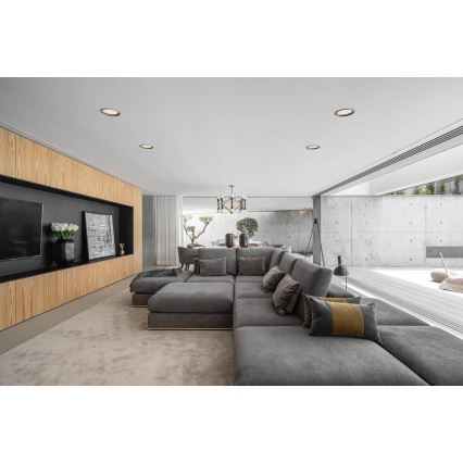 APLED - Foco de encastrar LED RONDO WOODLINE LED/12W/230V 4000K diâmetro 20 cm carvalho madeira maciça