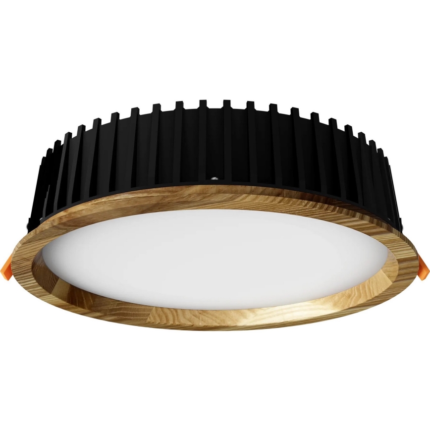 APLED - Foco de encastrar LED RONDO WOODLINE LED/18W/230V 3000K diâmetro 26 cm cinza madeira maciça