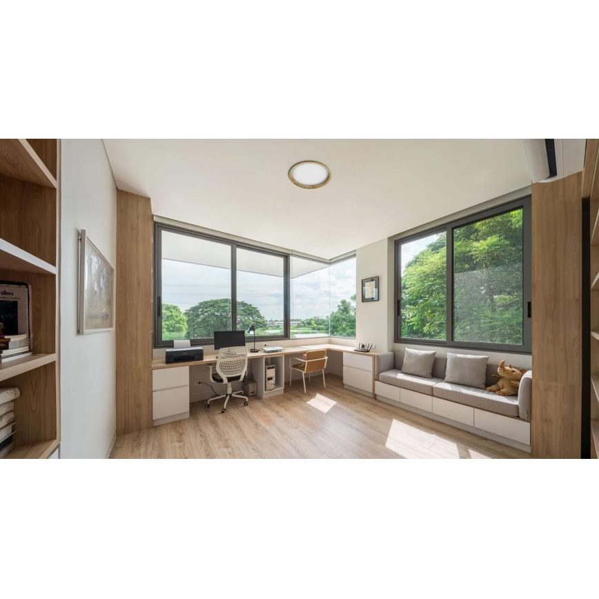 APLED - Foco de encastrar LED RONDO WOODLINE LED/18W/230V 3000K diâmetro 26 cm pinho madeira maciça