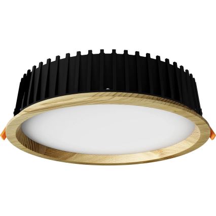APLED - Foco de encastrar LED RONDO WOODLINE LED/18W/230V 3000K diâmetro 26 cm pinho madeira maciça