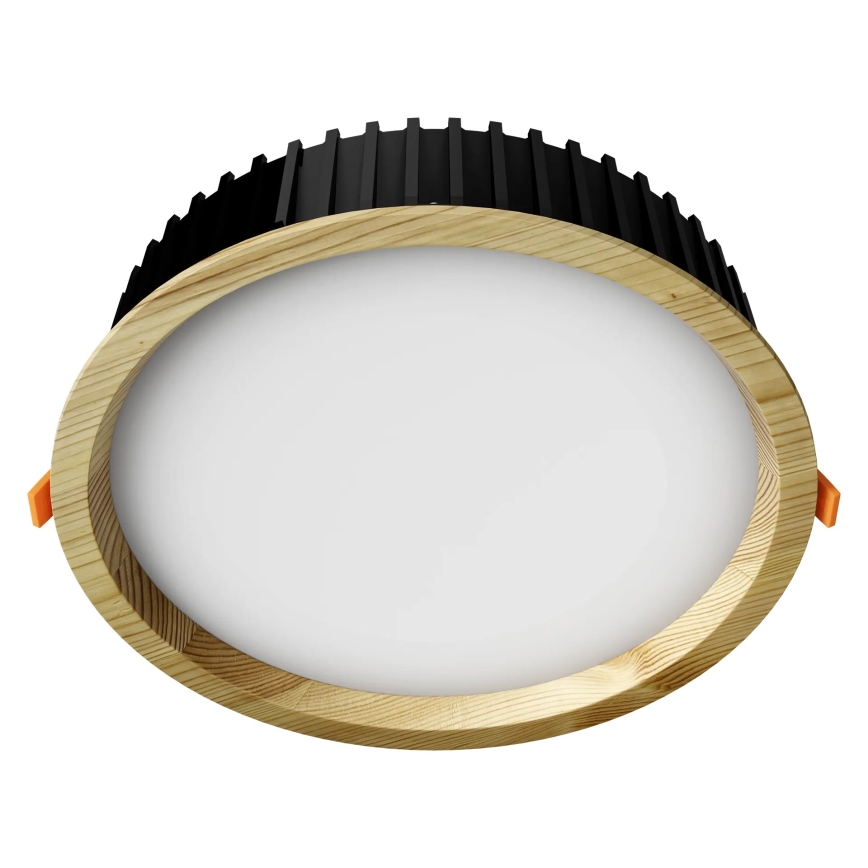 APLED - Foco de encastrar LED RONDO WOODLINE LED/18W/230V 3000K diâmetro 26 cm pinho madeira maciça