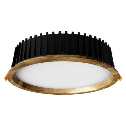 APLED - Foco de encastrar LED RONDO WOODLINE LED/18W/230V 4000K diâmetro 26 cm cinza madeira maciça