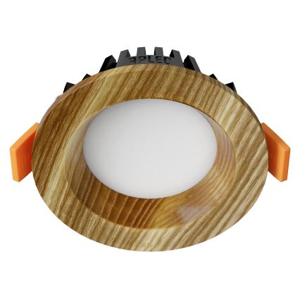 APLED - Foco de encastrar LED RONDO WOODLINE LED/3W/230V 3000K diâmetro 9 cm cinza madeira maciça