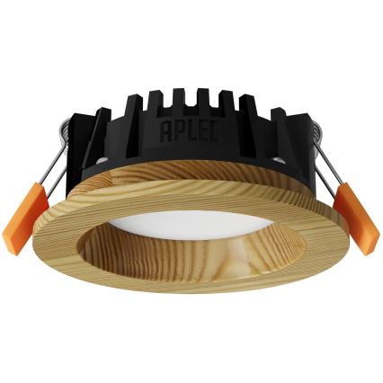 APLED - Foco de encastrar LED RONDO WOODLINE LED/3W/230V 3000K diâmetro 9 cm pinho madeira maciça