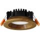 APLED - Foco de encastrar LED RONDO WOODLINE LED/3W/230V 4000K diâmetro 9 cm carvalho madeira maciça
