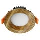 APLED - Foco de encastrar LED RONDO WOODLINE LED/3W/230V 4000K diâmetro 9 cm cinza madeira maciça