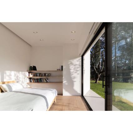 APLED - Foco de encastrar LED RONDO WOODLINE LED/6W/230V 3000K diâmetro 15 cm carvalho madeira maciça