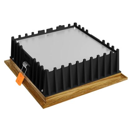 APLED - Foco de encastrar LED SQUARE WOODLINE LED/12W/230V 3000K 17x17 cm carvalho madeira maciça