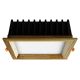 APLED - Foco de encastrar LED SQUARE WOODLINE LED/12W/230V 3000K 17x17 cm cinza madeira maciça