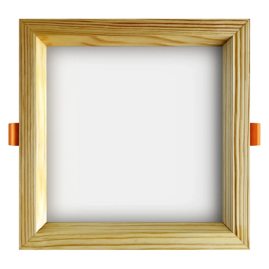 APLED - Foco de encastrar LED SQUARE WOODLINE LED/12W/230V 3000K 17x17 cm pinho madeira maciça