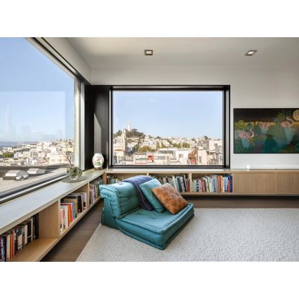 APLED - Foco de encastrar LED SQUARE WOODLINE LED/6W/230V 3000K 12x12 cm carvalho madeira maciça