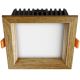 APLED - Foco de encastrar LED SQUARE WOODLINE LED/6W/230V 3000K 12x12 cm carvalho madeira maciça