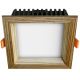 APLED - Foco de encastrar LED SQUARE WOODLINE LED/6W/230V 3000K 12x12 cm cinza madeira maciça